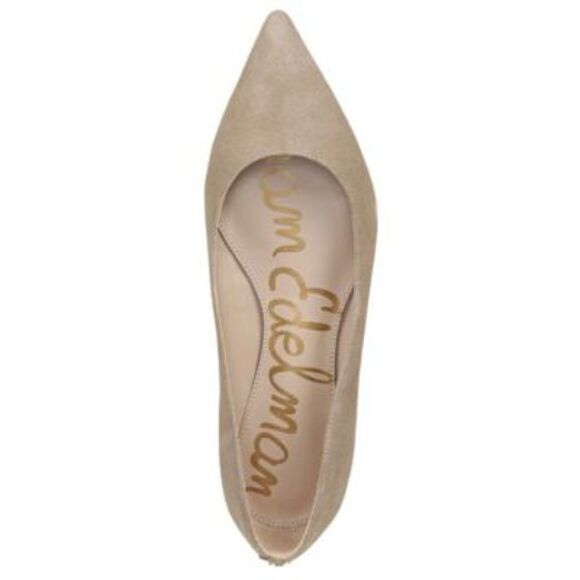 NWT SAM EDELMAN Womens Beige Sally Pointed Toe Slip On Leather Ballet Flats 11 M - Picture 3 of 5